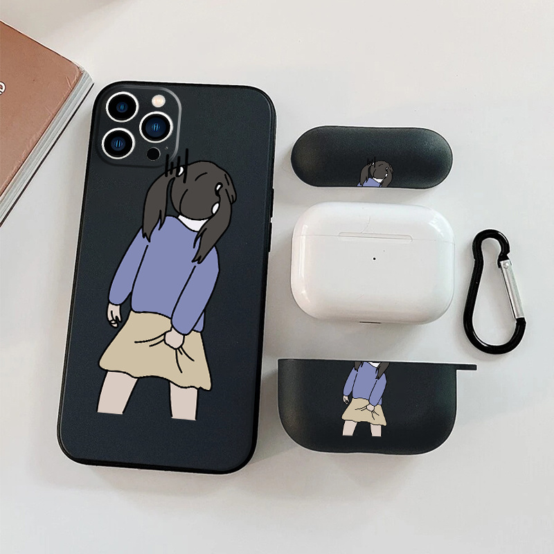

1pc Case For Airpods Pro & 1pc Case Cartoon Girl Graphic Phone Case For Iphone 11 14 13 12 Pro Max Xr Xs 7 8 6 Plus Mini, Airpods Pro (2nd Generation) Earphone Case Luxury Silicone