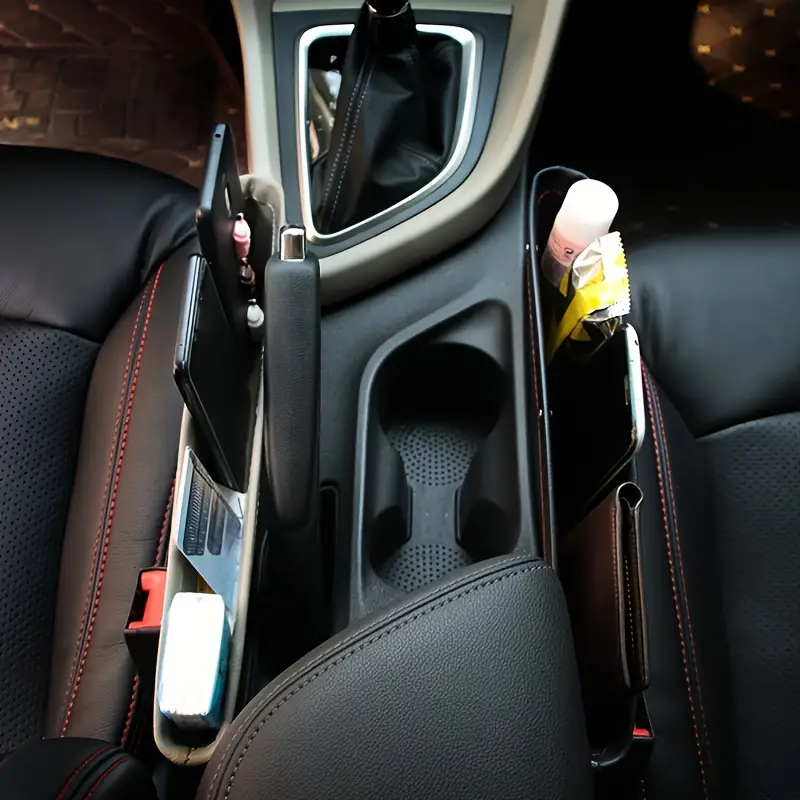 Car Seat Organizer Universal Fit Adjustable Storage - Temu