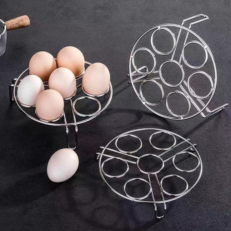 Stainless Steel Egg Steamer Rack for Pressure Cooker Egg Steam Rack Stand  Basket Set