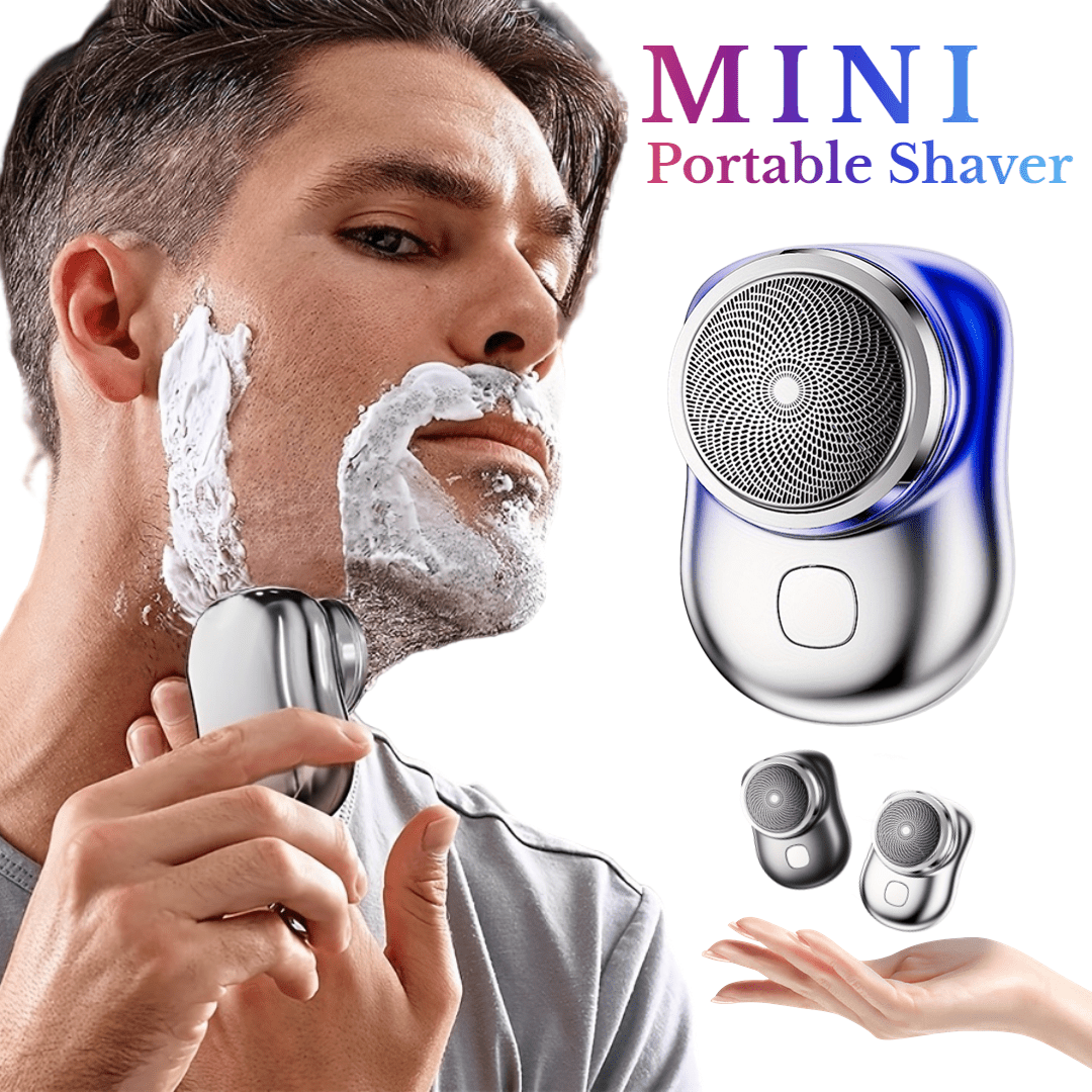 Mini-Shave - Afeitadora eléctrica portátil, nueva actualización 2023, mini  afeitadora eléctrica para hombres, afeitadora recargable, fácil de usar con