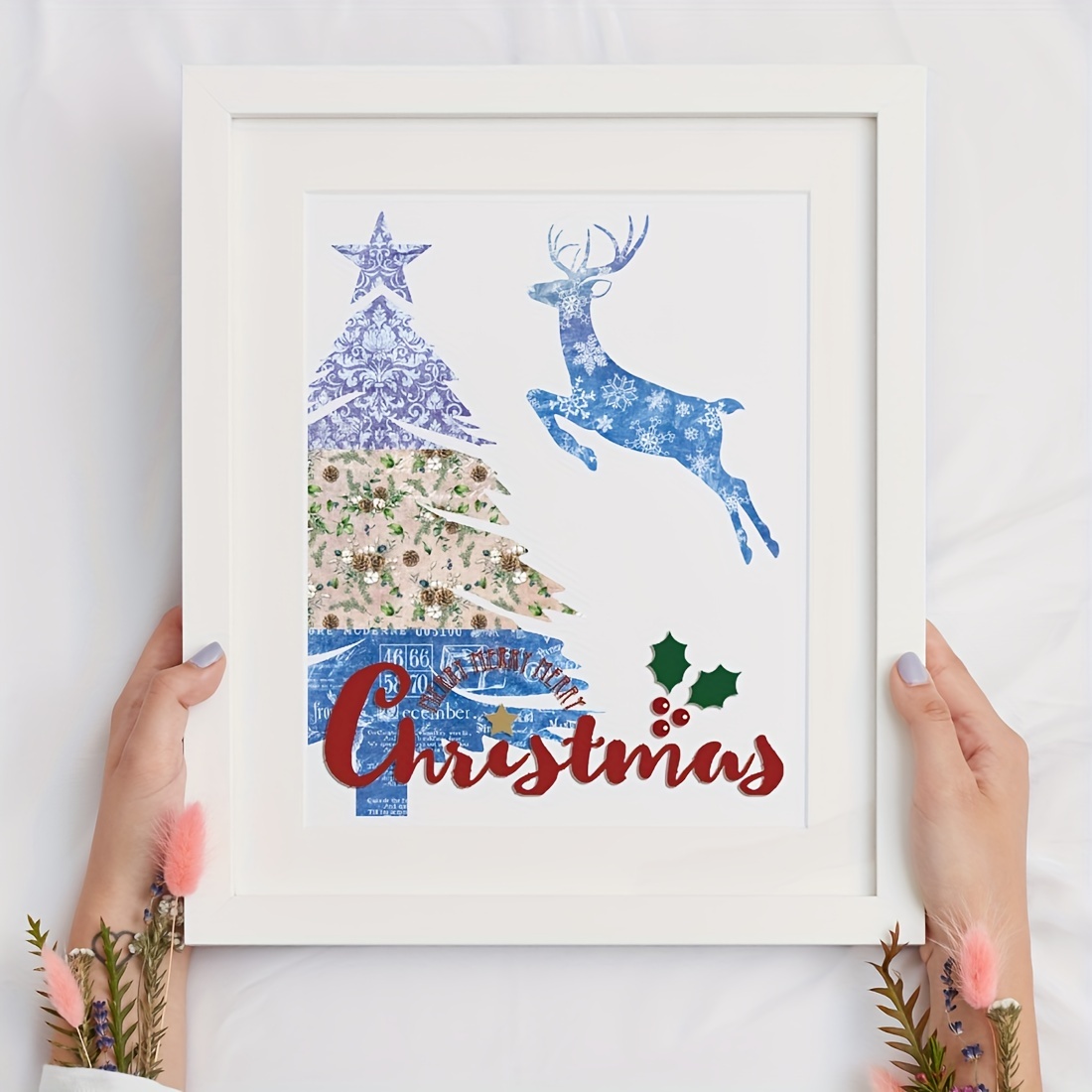 24 Sheets Christmas Vintage Scrapbook Paper Santa Claus Theme