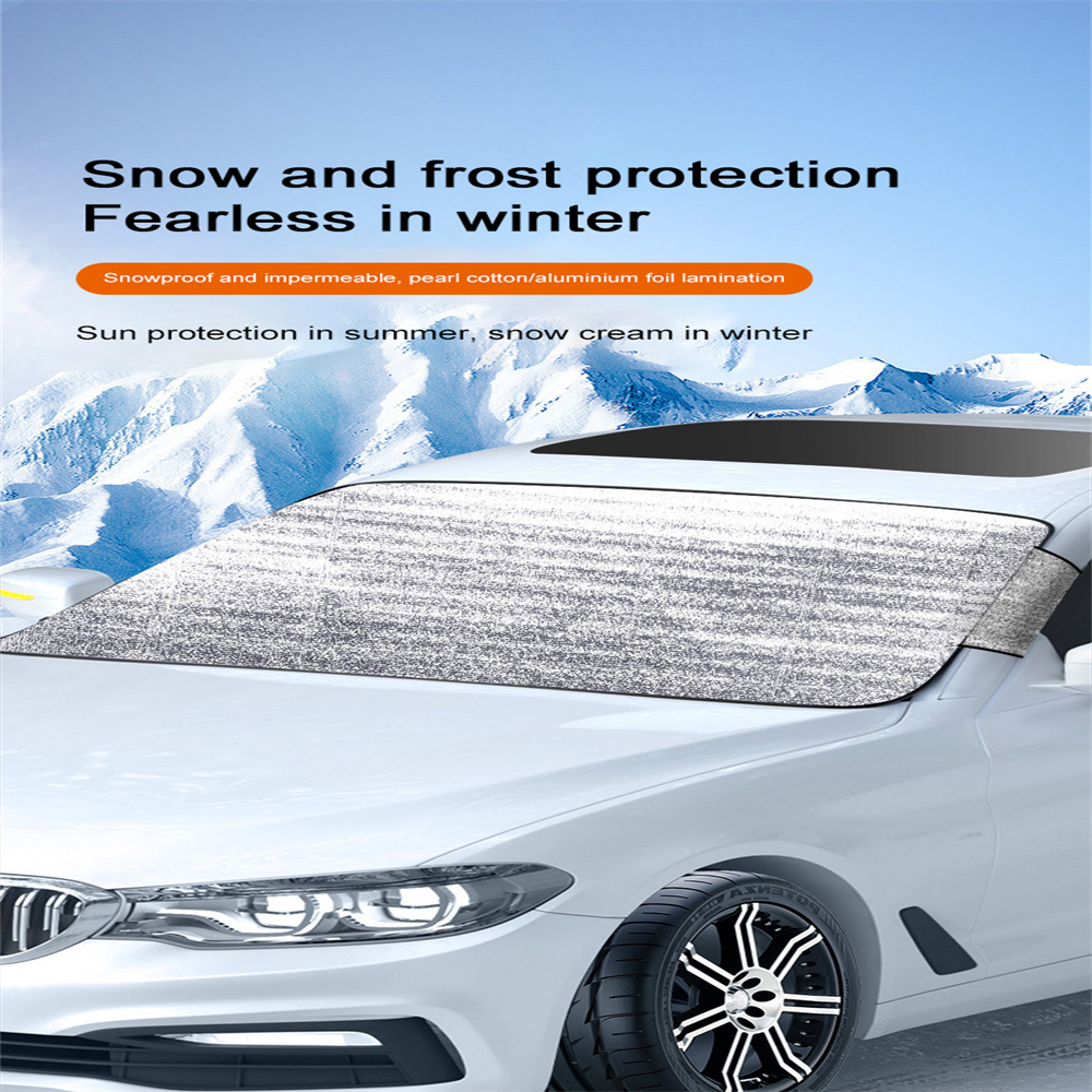 Auto Auto Frontscheiben Fenster Sonnenschutz Schneedecke Frost Eis
