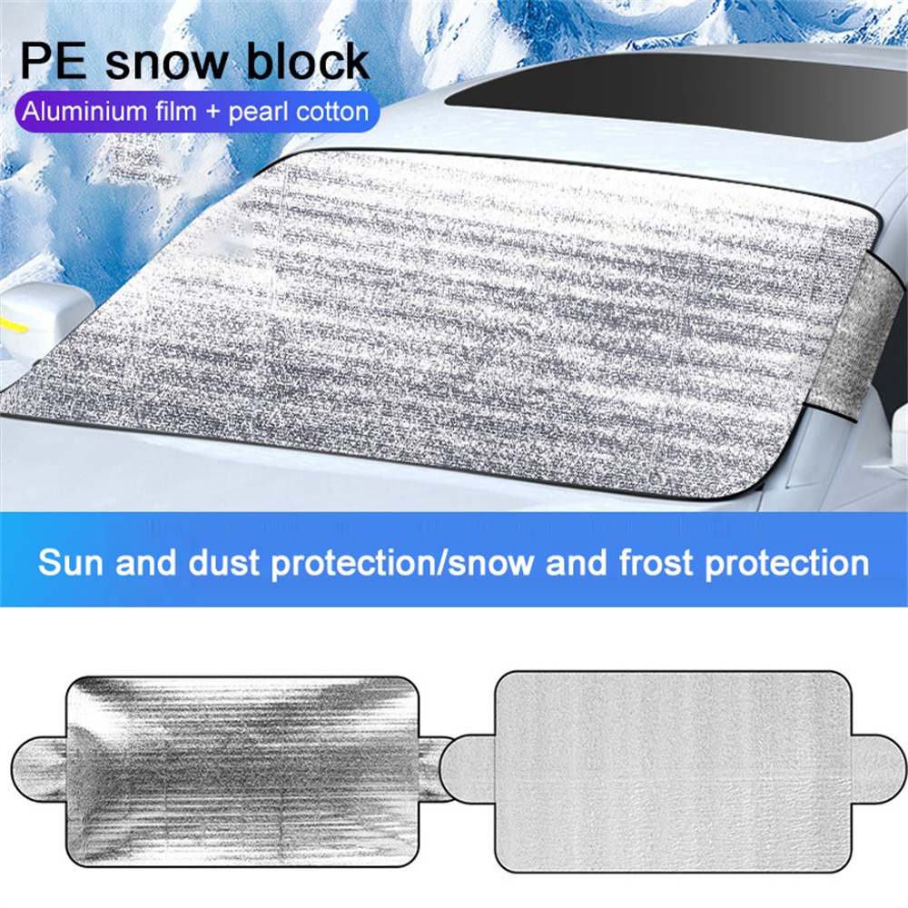 

Car Snow Ice Protector Window Windshield Sun Shade Front Rear Windshield Block Cover Visor Auto Exterior Accessories 200x70cm/78.74x27.56in
