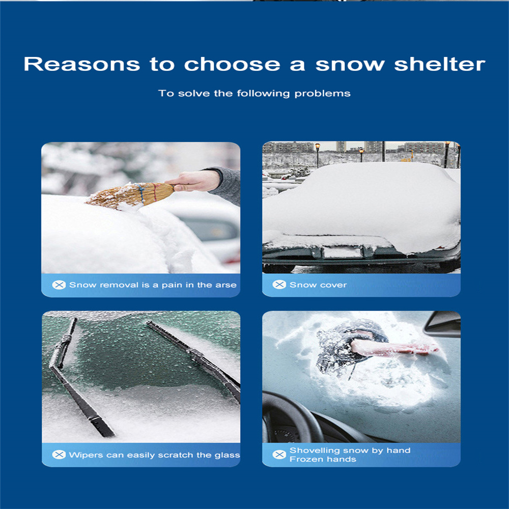 Kaufe NO.ESC magnetischer Auto-Fenster-Windschutzscheiben-Schnee-Abdeckungs-Eis-Frost-Hauben-Sonnenschutz-Schutz