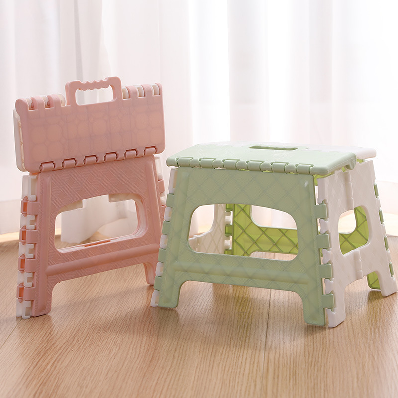 Thickened Plastic Folding Stool Portable Mini Outdoor Chair - Temu