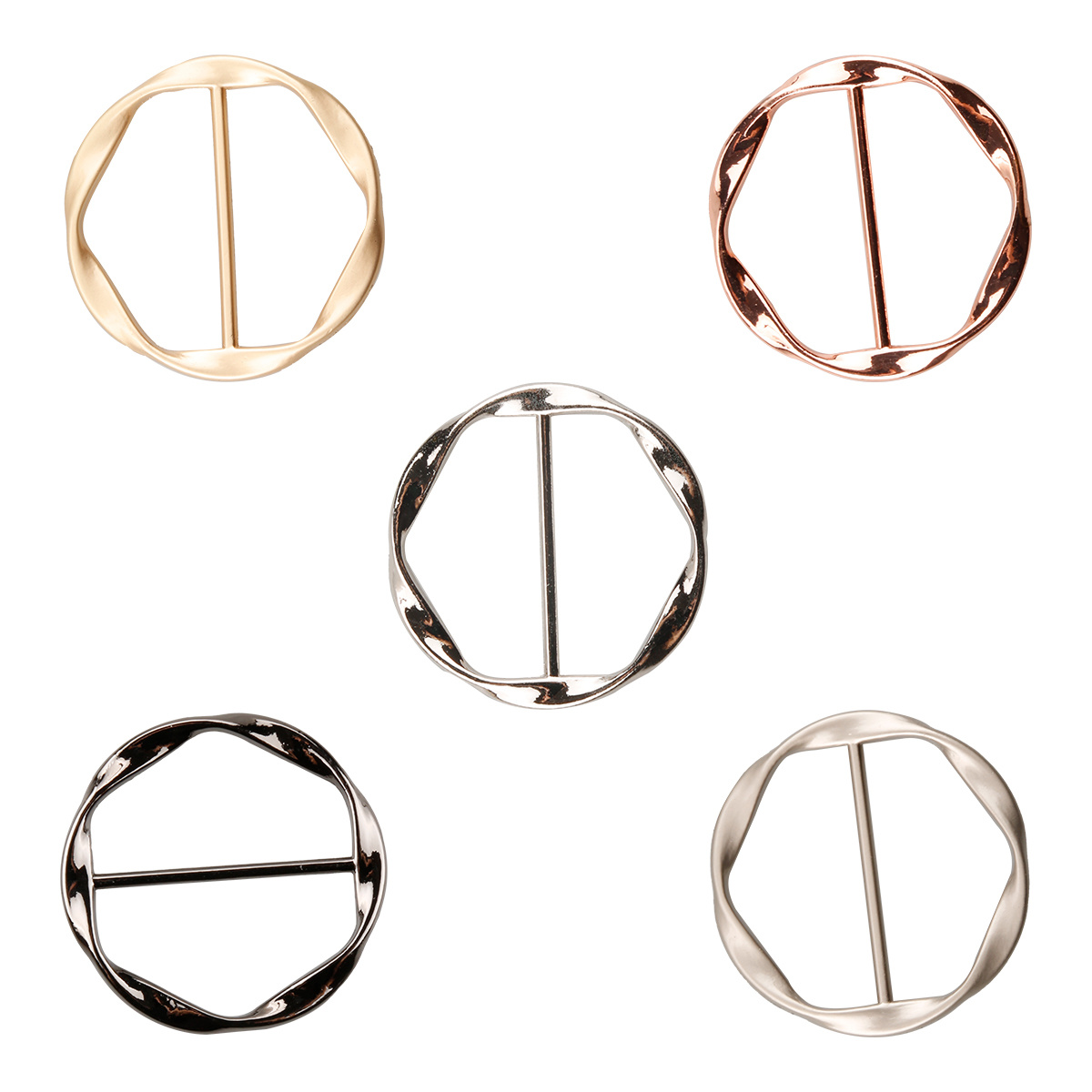  5 PCS Scarf Ring Clip T Shirt Tie Clips for Women for