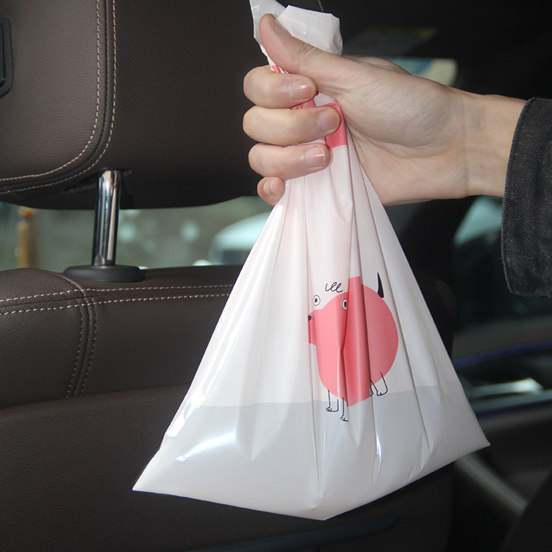 Christmas Decorations Car Bag Disposable Garbage Bag Home Self-adhesive  Cleaning Bags 15pcs 