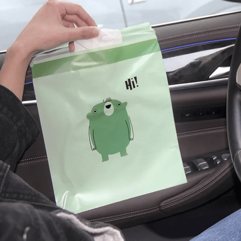 Christmas Decorations Car Bag Disposable Garbage Bag Home Self-adhesive  Cleaning Bags 15pcs 