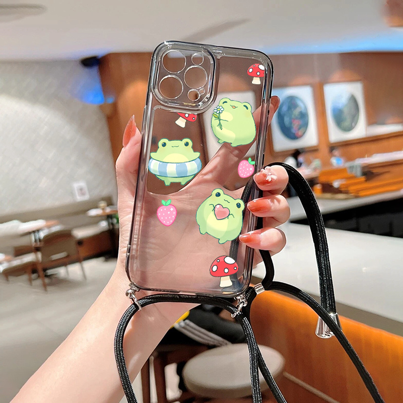 silicone case lanyard animation frog graphic 11 14 13 Temu Mauritius