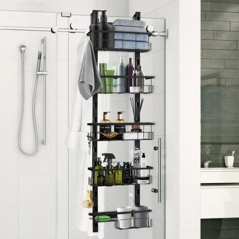 Shower Rack Shelf Bathroom Storage Caddy Organiser Basket Suction Shelf  Tidy