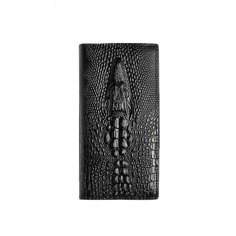 Men's Crocodile-print Multi-card Wallet - Temu