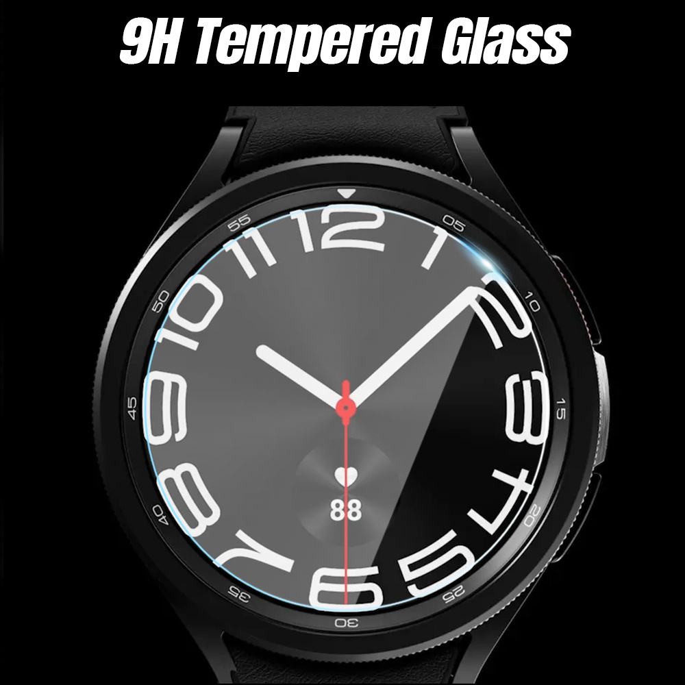 4pcs Hd Tempered Glass Screen Protector For Samsung Galaxy Watch 6 40mm  44mm, Watch 6 Classic 43mm 47mm 9h Hardness Film