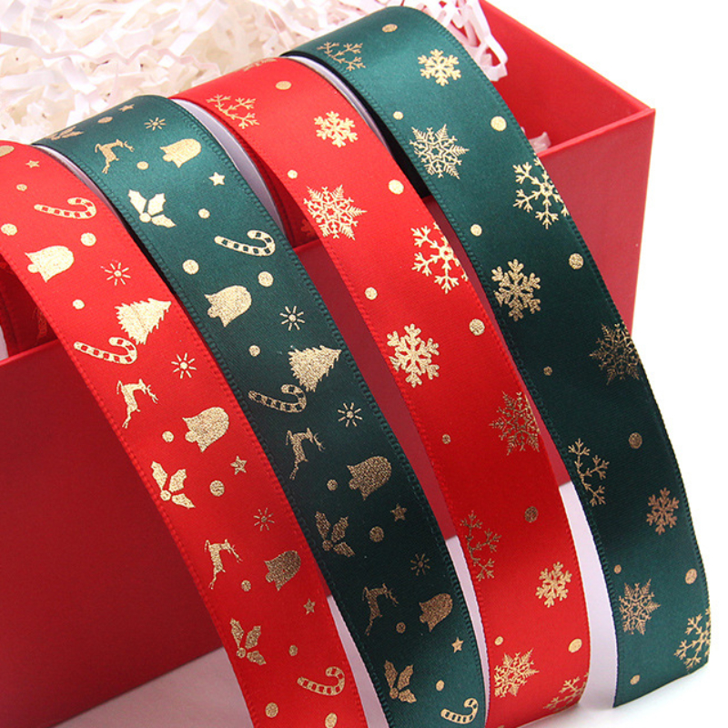 10 Yards Christmas Tree Ribbon Snowflake Ribbon Snowflakes - Temu