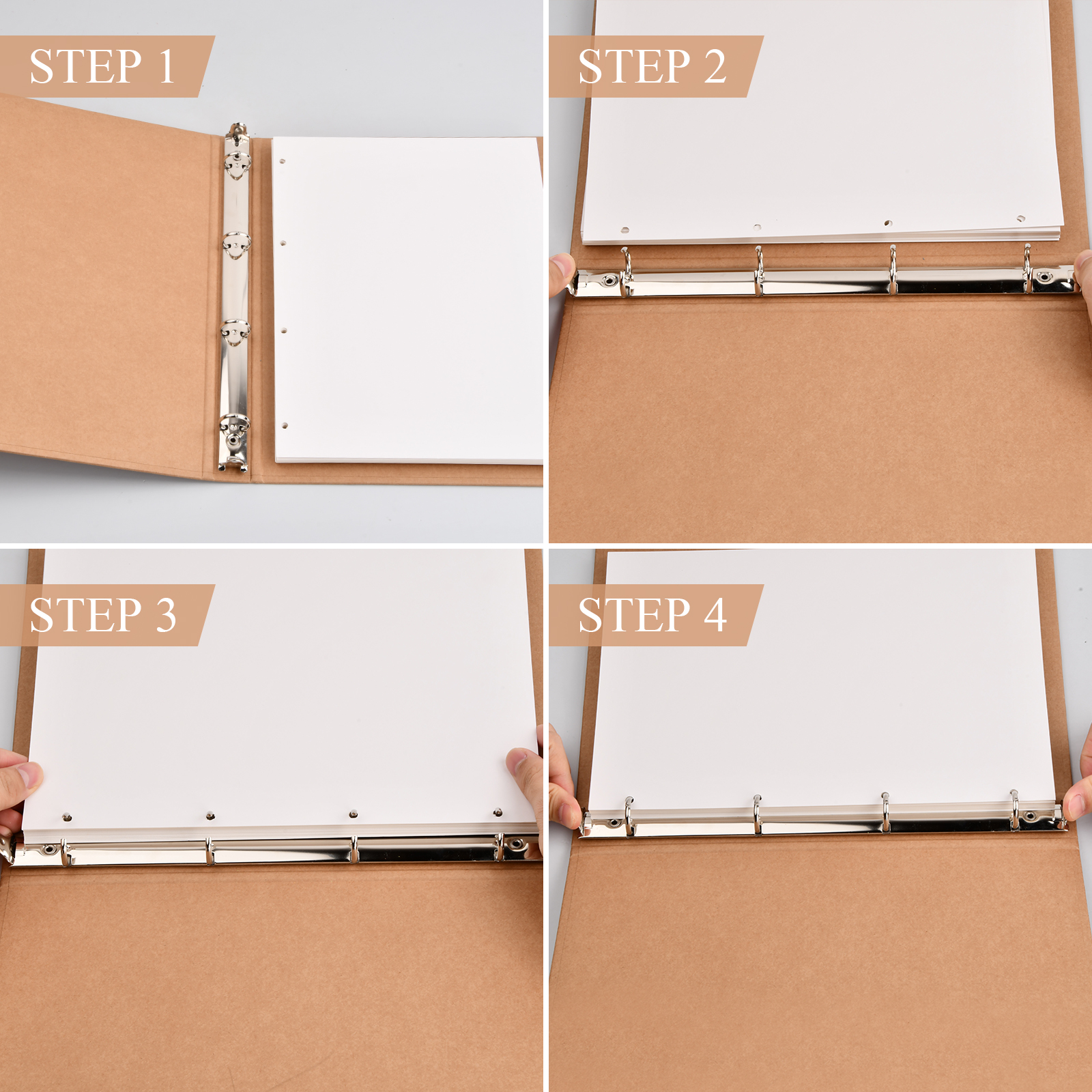 Scrapbook A5 Notebook With Paper Ring Binder - Temu