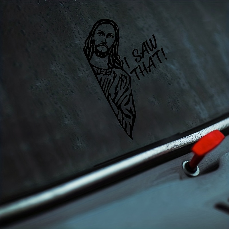 JESUS I SAW THAT! Vinyl Decal Sticker Car Window Wall Bumper God Christ  FUNNY