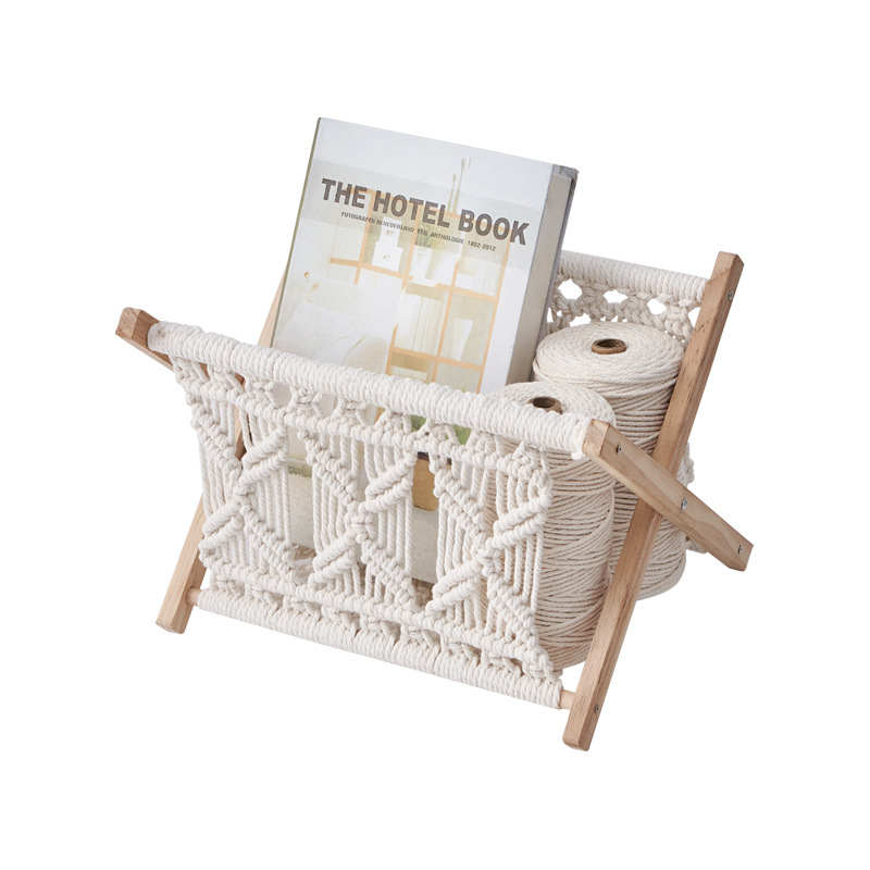 Storage Holder Basket Standing Books Ornament Magazine Rack Floor