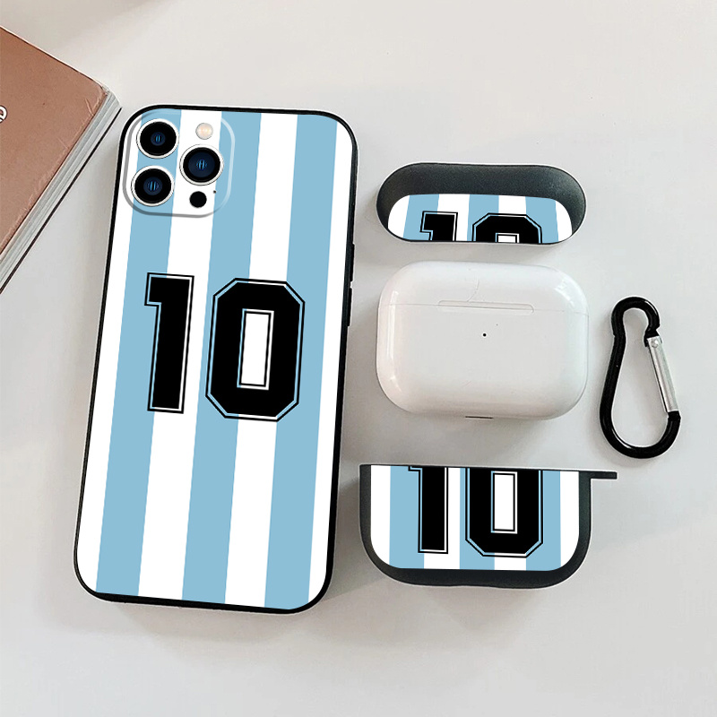 

1pc Case For Airpods Pro & 1pc Case Number 10 Graphic Phone Case For 11 14 13 12 Pro Max Xr Xs 7 8 6 Plus Mini Earphone Case Luxury Silicone Cover Soft Headphone Protective Case