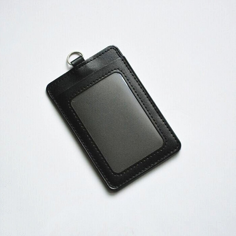 Work Badge Business Card Holder Men Women Worker with Rope Retractable  Fashion PU Leather Employee Name