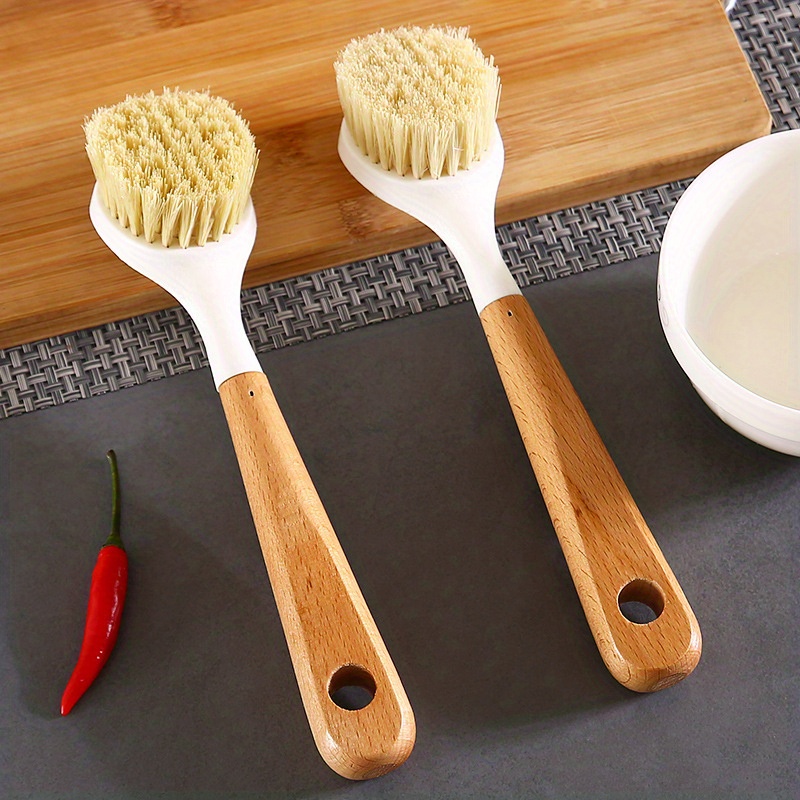 Dish Brush With Handle, Sisal Fibre Kitchen Scrub Brushes For Cleaning, Dish  Scrubber, Pot Brush, For Sink, Pots, Pans, Kitchen Gadgets. - Temu