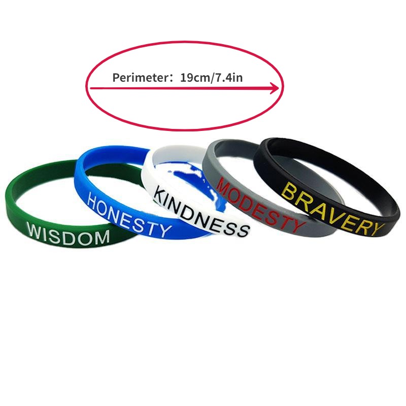 Motivational Bracelets Silicone Rubber Band Elastic Inspirational