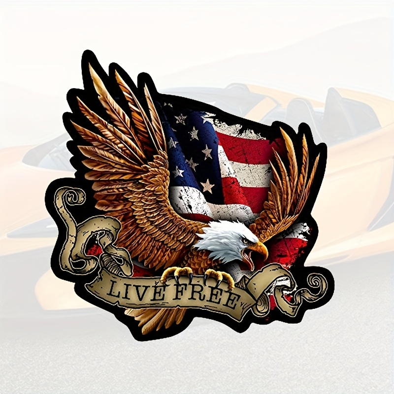 1pc Cartoon Eagle Stickers, Car Stickers Decals For Car, Motorcycle,  Laptop, Luggage, Water Bottle, Skateboard Car Accessories