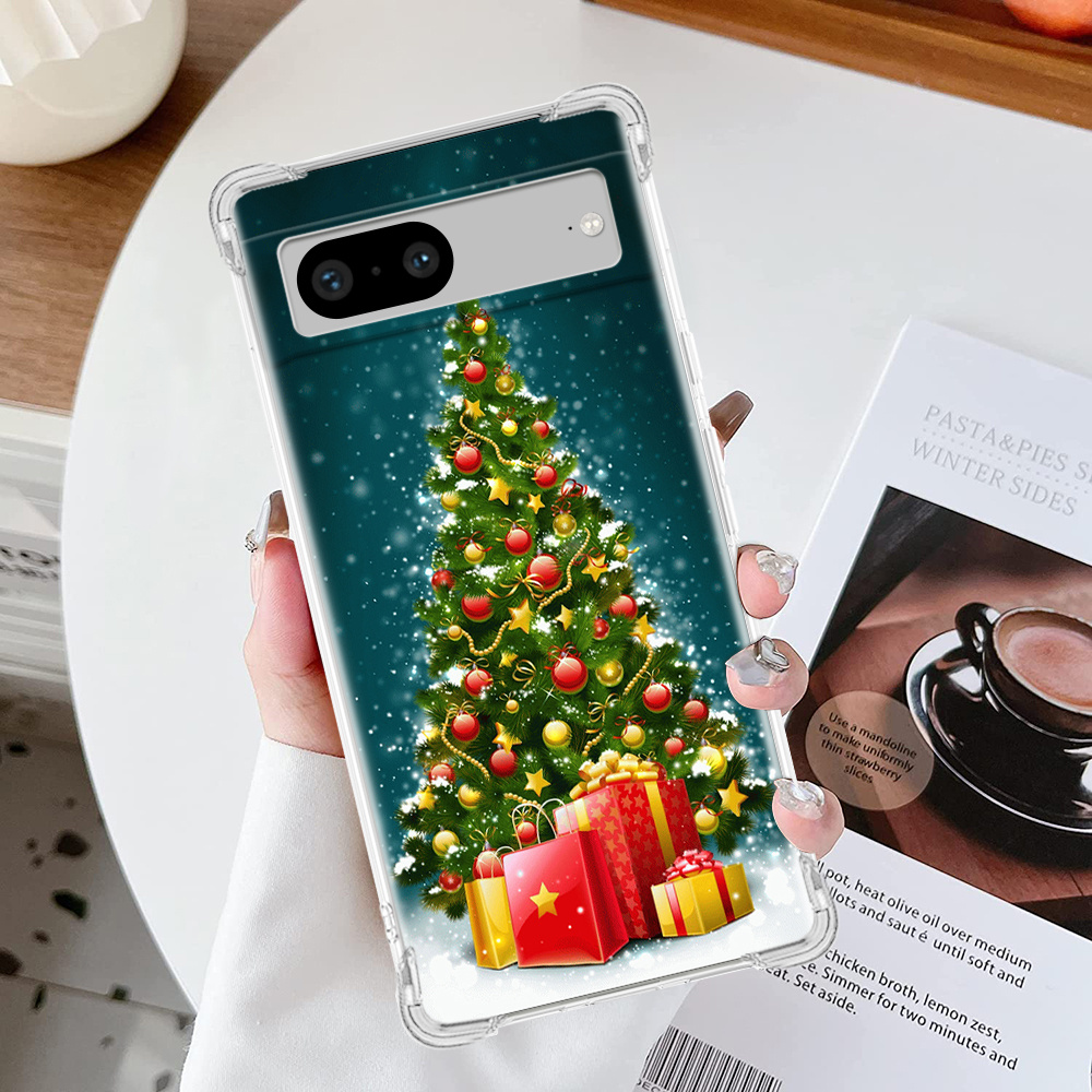 Funda Transparente Teléfono Móvil Patrón Popular Navideño - Temu Chile