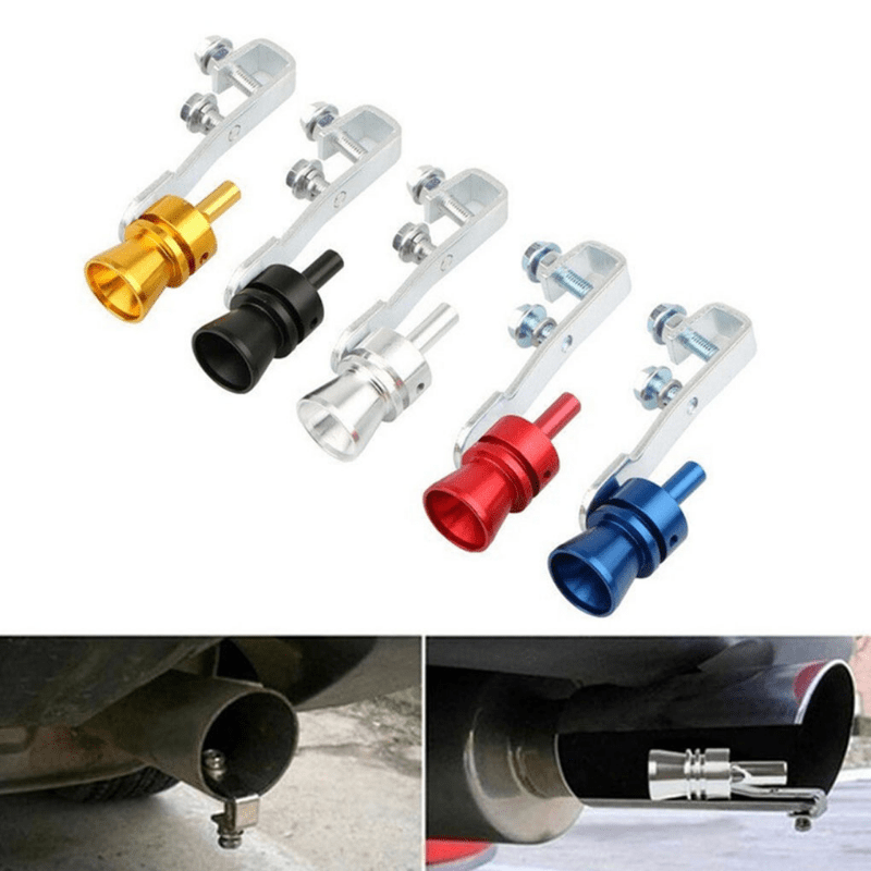 SIZE S UNIVERSAL Car Turbo Sound Whistle Muffler Exhaust Pipe AU