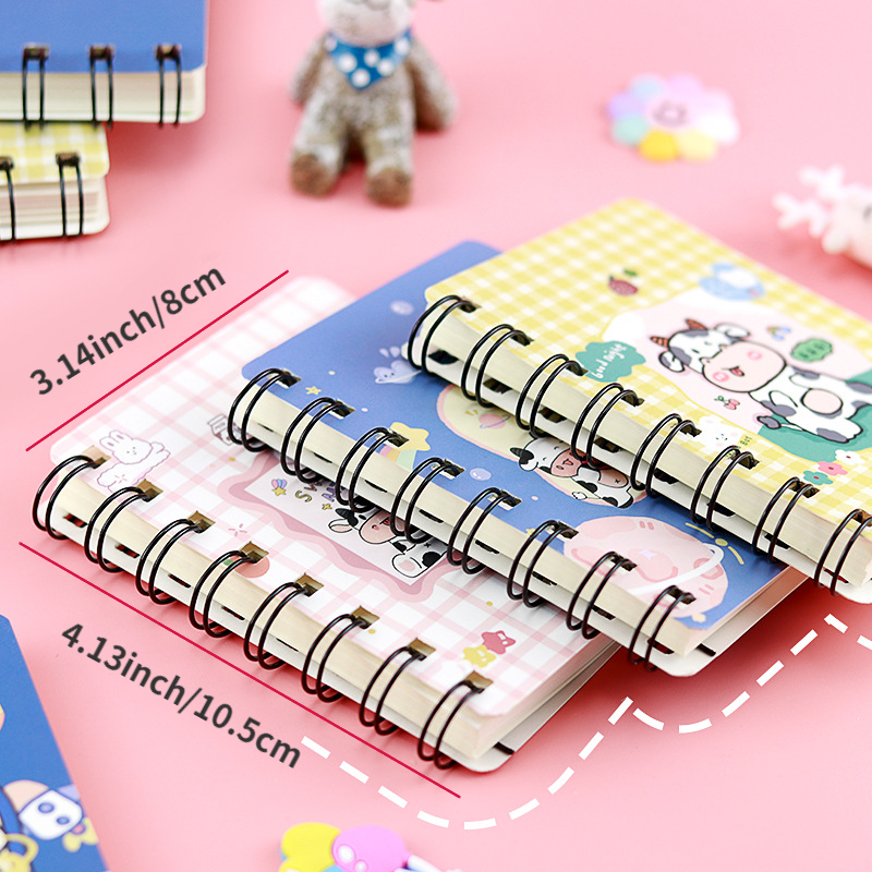 Mini Notebook Kawaii Papeterie Cuadernos Planner Mignon Animaux