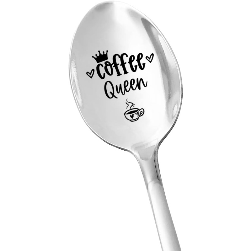 Glass Mixing Spoons, Mini Coffee Spoon, 6.22 Inches Glass Small