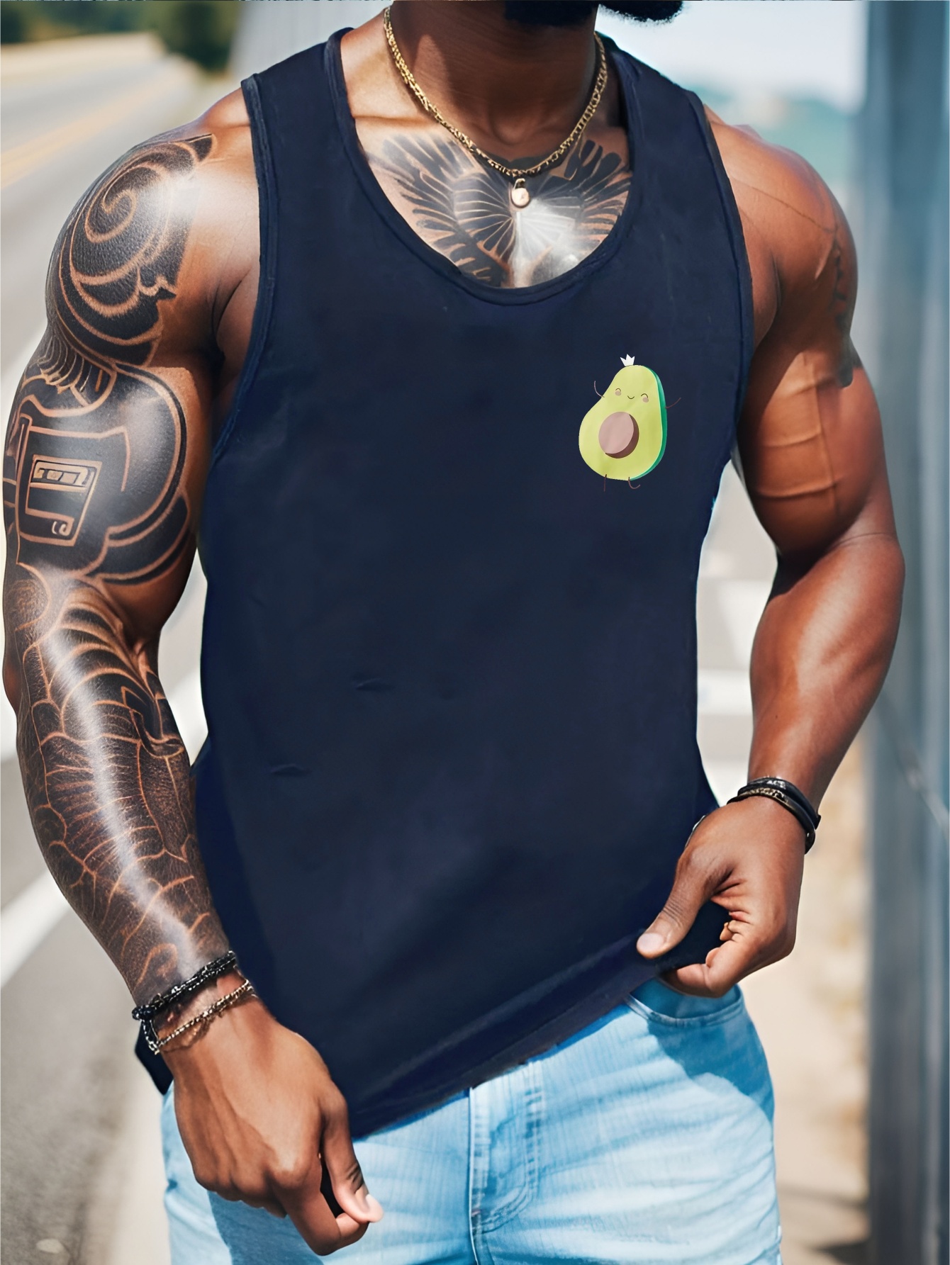 Avocado Pattern Print Men's A Shirts Casual Breathable Comfy - Temu