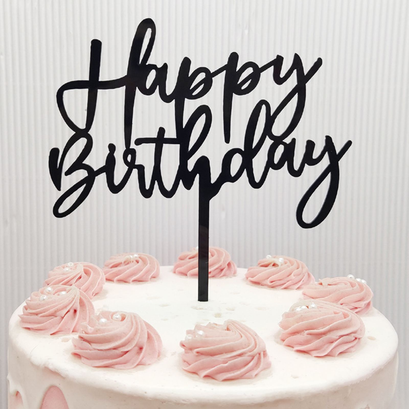 Cake topper Happy Birthday - multicolore