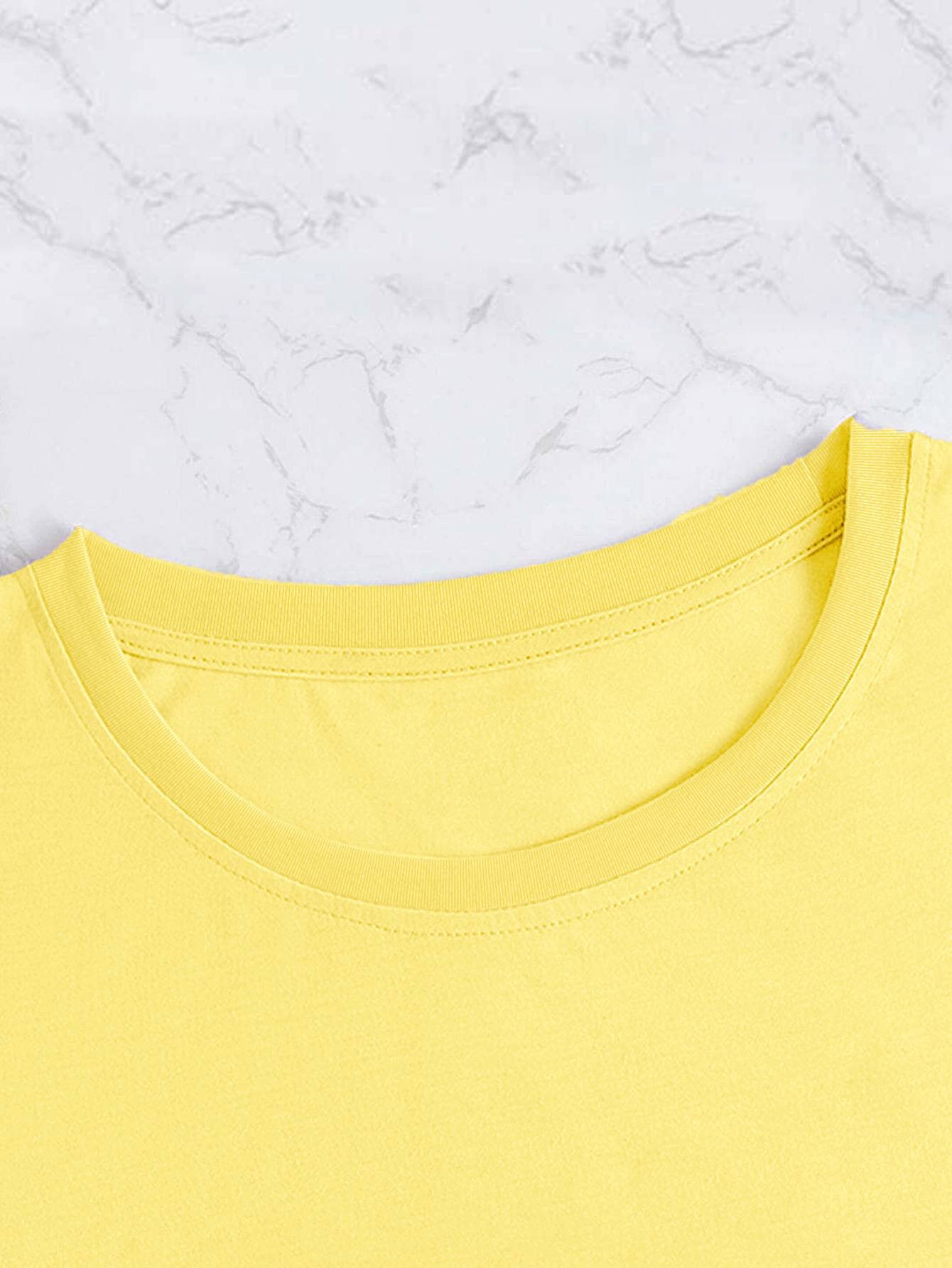 Pastel yellow hot sale graphic tee