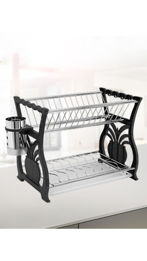 Extra Large Steel Over The Sink Dish Drying Rack Organizer, 1 PC