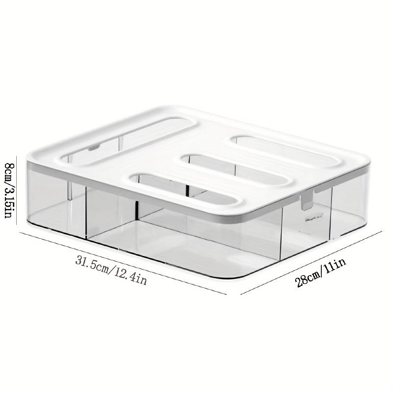 Ziplock Bag Organizer Wall Mounted Plastic Food Storage Drawer Organizer