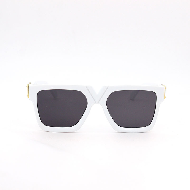 Men's Basic Square AC Square Full Frame Sunglasses