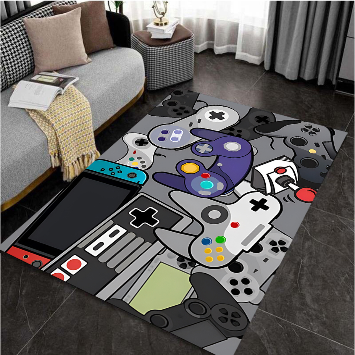  Juego de alfombras de cocina, moderno papel tapiz de