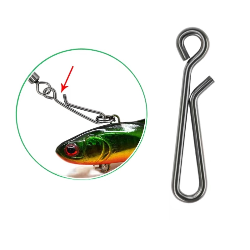 Stainless Steel Fishing Swivel Snap Clips Quick Lock Hook - Temu