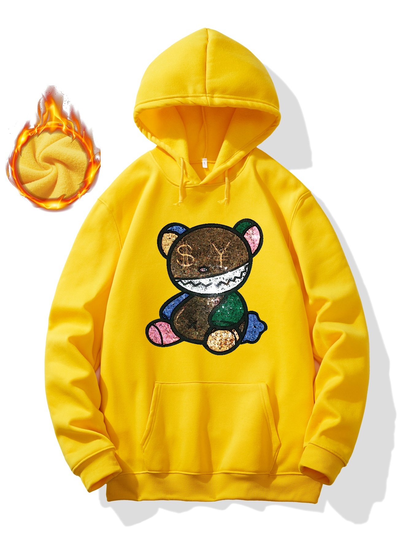 Teddy bear cheap hoodie colorful