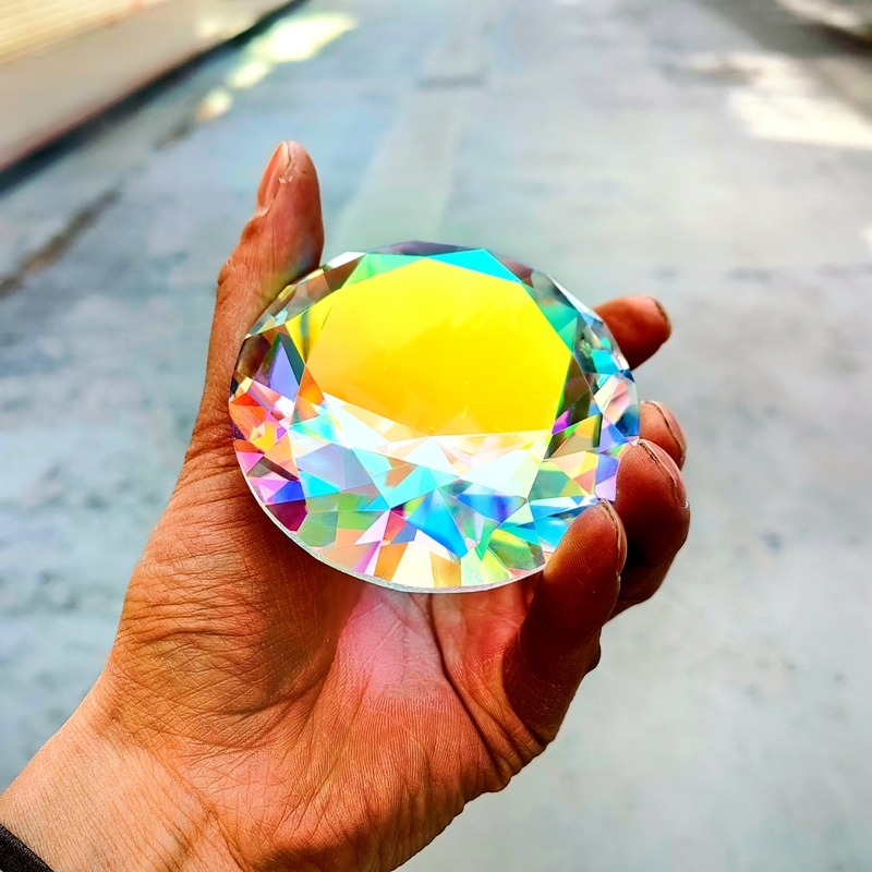 

Rainbow Crystal Toys Colorful Inspheration Great Diamond Toy Treasure Box Daughter Treasure Glass Diamonds