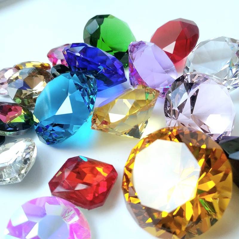 Rainbow Diamond Gem #5 Zipper Pull Set of 2 – Crystal Bay Supplies