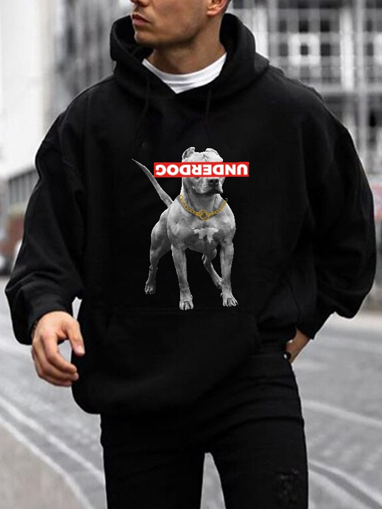 Animal Dog Chain Print Hoodie Cool Hoodies Men Men s Casual Temu Australia