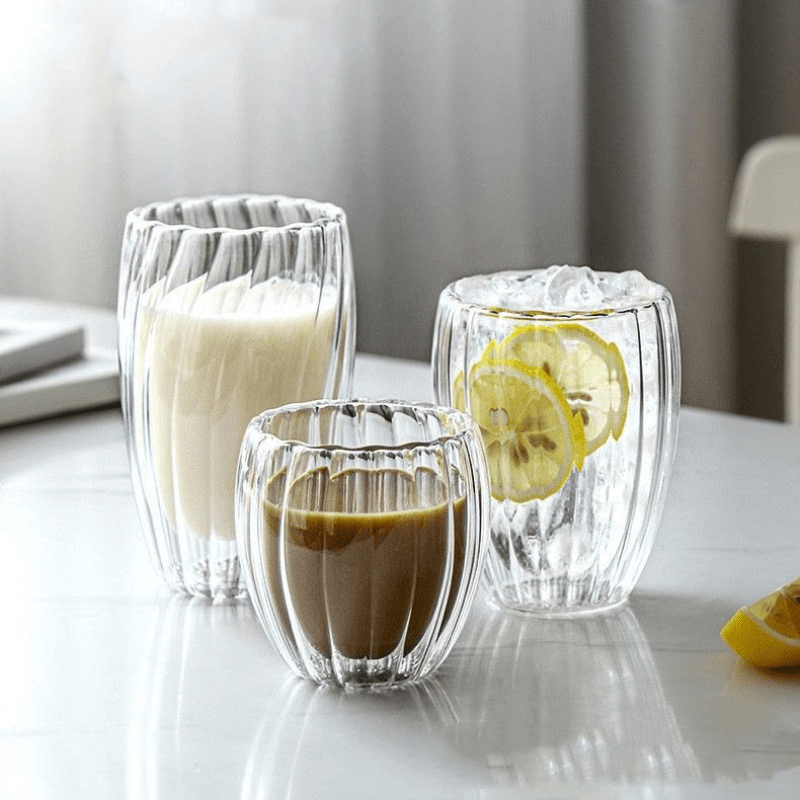 Glass Coffee Mug, Heat Resistant Double-walled Espresso Coffee Cups, Heat  Insulated Water Cups, Summer Winter Drinkware, Birthday Gifts - Temu