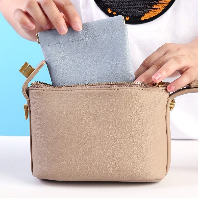 Self-closing Waterproof Cosmetic Bag Lipstick Organizer