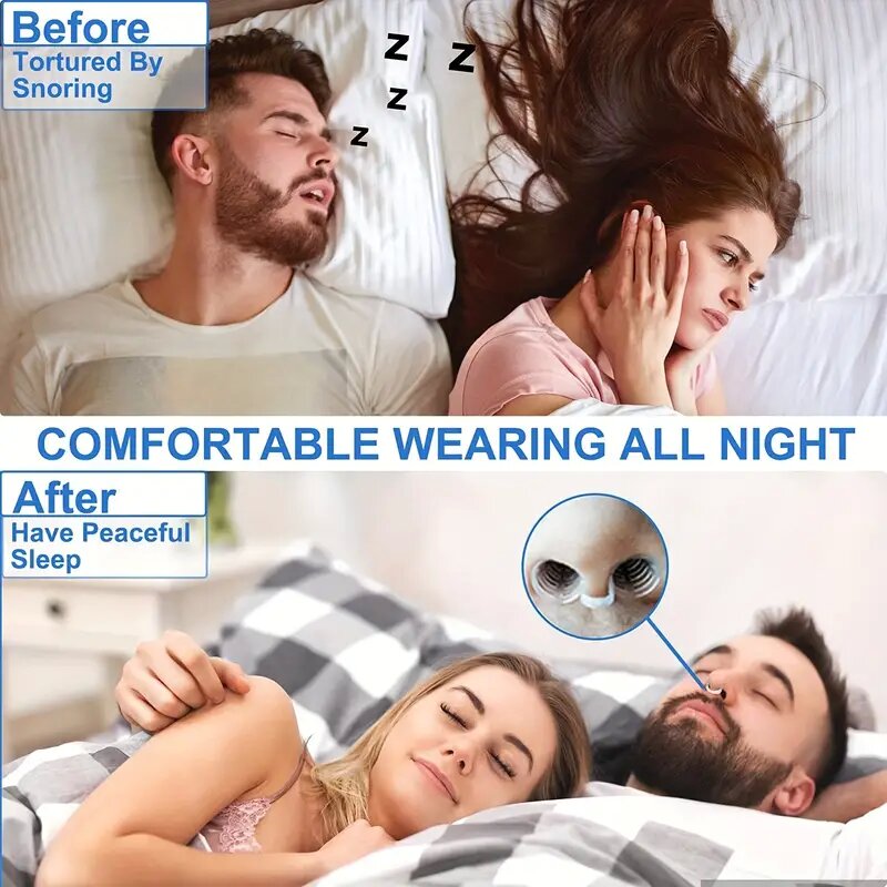 Mini Anti Snoring Snore Stoper Device Silicone Nose Clip Sleep Noise G –  Walt's Attic