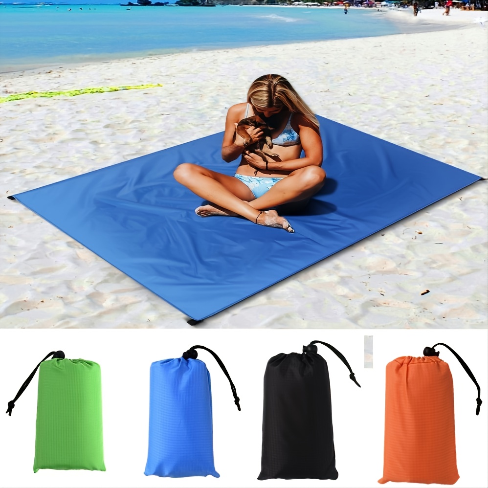 Waterproof Beach Towel Pocket Sand Free Towel Large Portable Mat