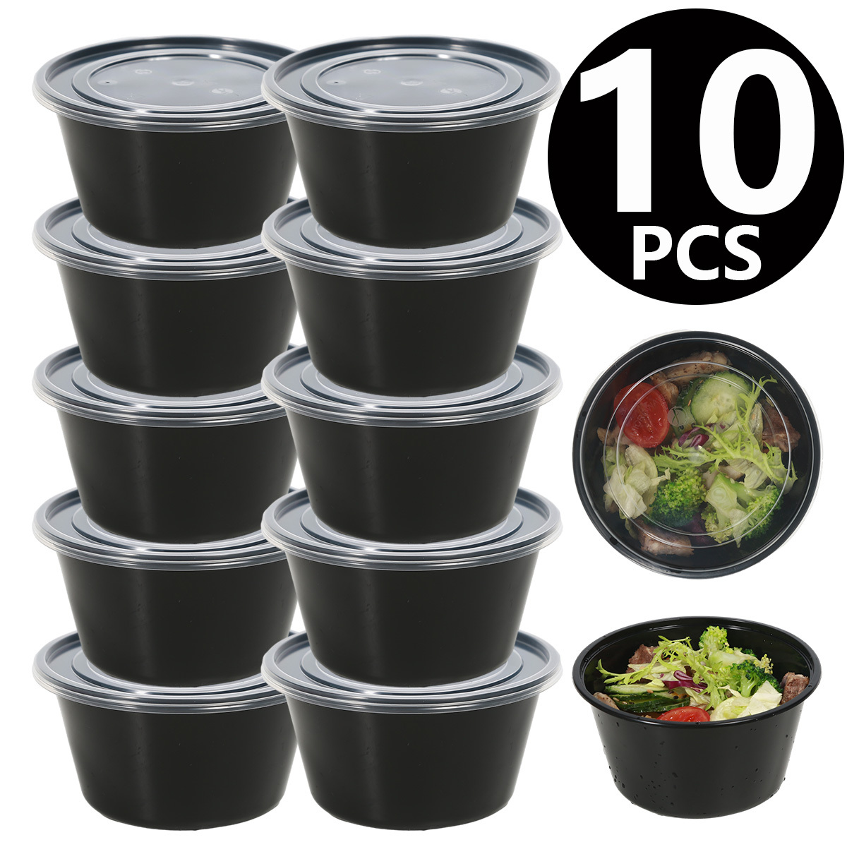 Buy Disposable Food Containers Meal Prep Bowls Plastic Containers