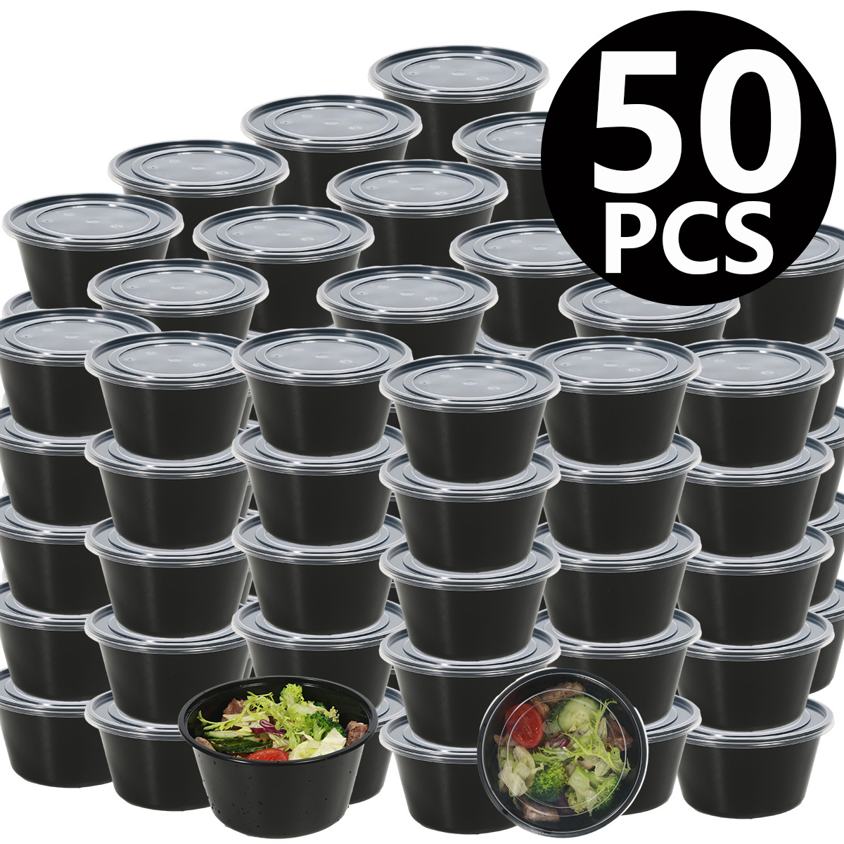 10/30/50pcs, Meal Prep Containers, 450ml/15.2oz Plastic Food Storage  Containers With Lids, To Go Containers, Disposable Lunch Boxes, Bento  Boxes, Kitc