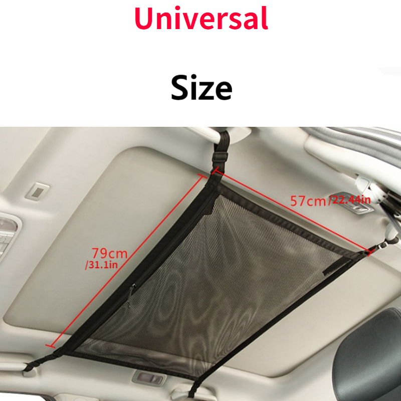 Universal Car Storage Roof Ceiling Cargo Net Mesh Bag Pouch Pocket For SUV