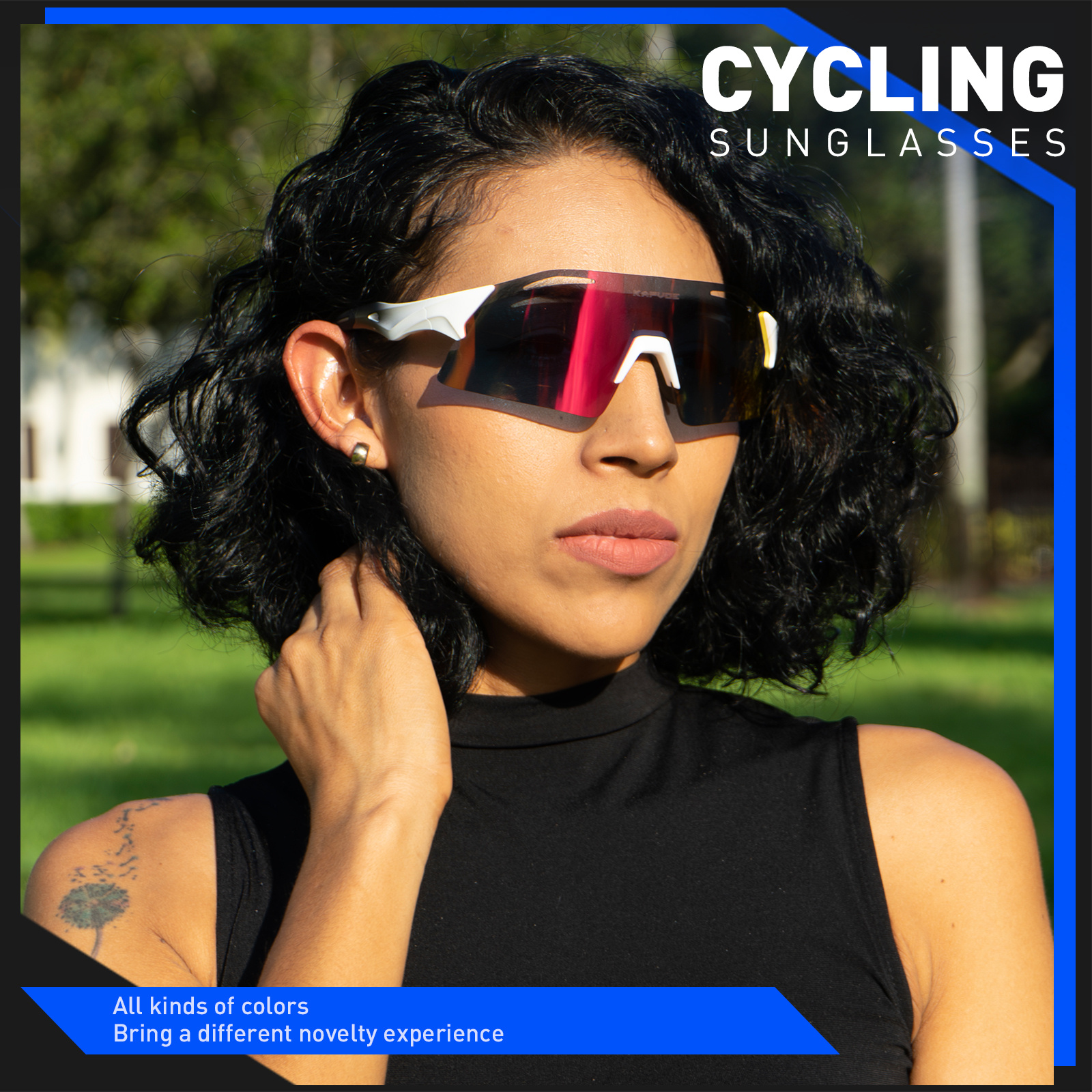Cycling Glasses 1 Lens Uv400 Men Mtb Bike Outdoor Sports - Temu