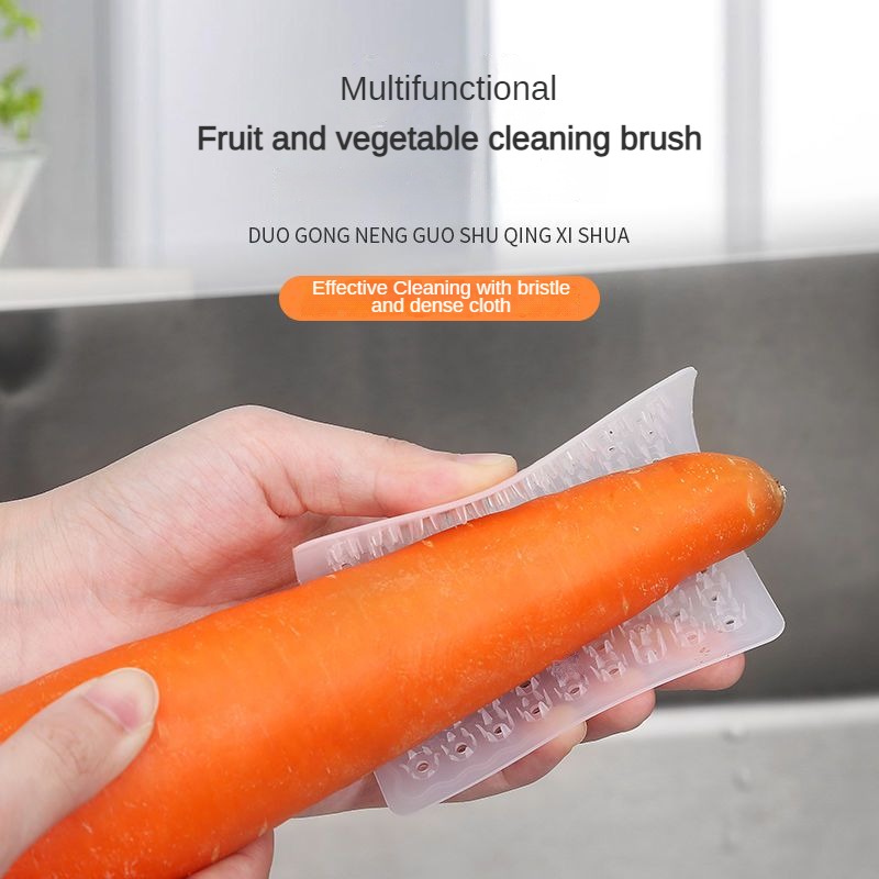Finger Sleeve Fruit And Vegetable Brush - Temu